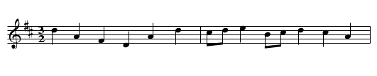 Chark's Hornpipe - staff notation