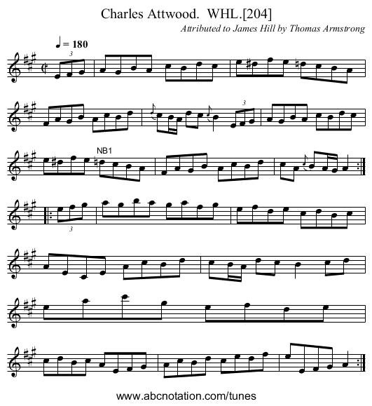 Charles Attwood.  WHL.[204] - staff notation