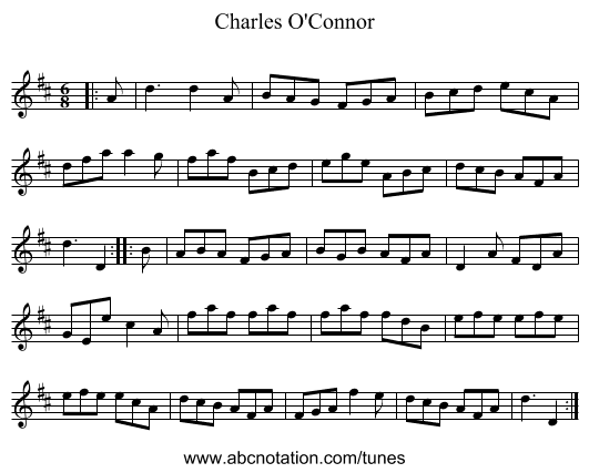 Charles O'Connor - staff notation