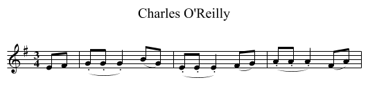 Charles O'Reilly - staff notation