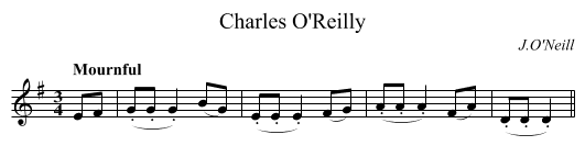 Charles O'Reilly - staff notation