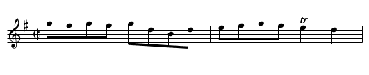 Charles Street, Bath. - staff notation