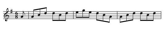 Charley Over the Water - staff notation