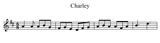 Charley - staff notation