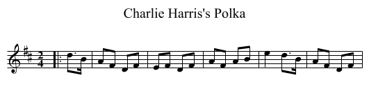 Charlie Harris's Polka - staff notation