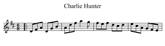 Charlie Hunter - staff notation