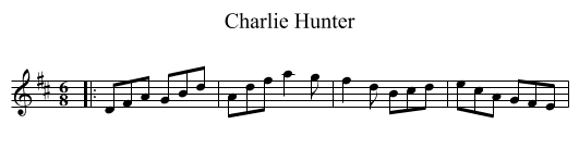 Charlie Hunter - staff notation