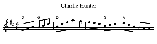 Charlie Hunter - staff notation