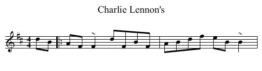 Charlie Lennon's - staff notation