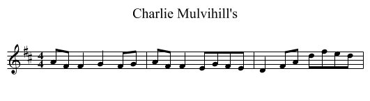Charlie Mulvihill's - staff notation