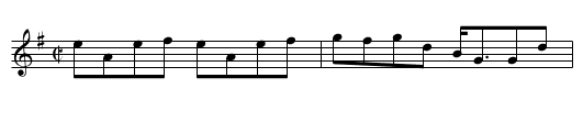Charlie O'Neill's - staff notation