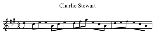 Charlie Stewart - staff notation