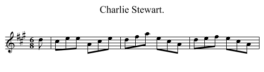 Charlie Stewart. - staff notation