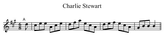 Charlie Stewart - staff notation