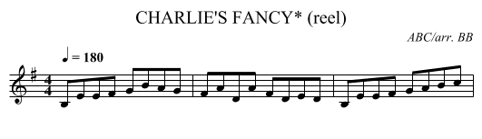 CHARLIE'S FANCY* (reel) - staff notation