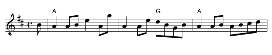 Charlie's Welcome - staff notation