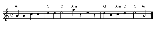 Charlotte Bransle - staff notation