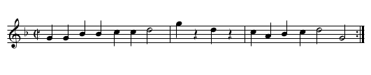 Charlotte - staff notation
