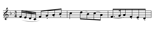 Charmer with the fair locks, The - staff notation
