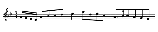 Charmer with the fair locks, The - staff notation