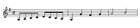 Charming Maid. PFD2.297 - staff notation