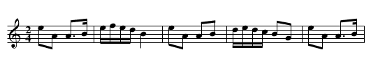 Charming Molly [2] - staff notation