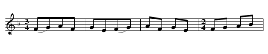 Charming Molly - staff notation
