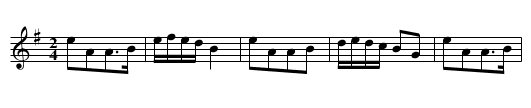 Charming Molly - staff notation
