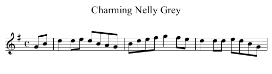 Charming Nelly Grey - staff notation