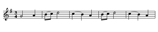 Charming Phyllis - staff notation