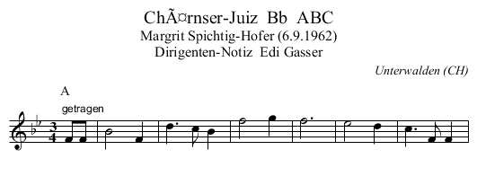 ChÃ¤rnser-Juiz  Bb  ABC - staff notation