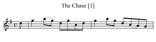 Chase [1], The - staff notation