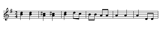 Chastushky - staff notation