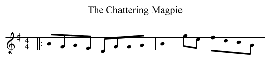 Chattering Magpie, The  - staff notation