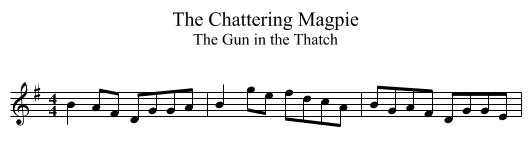 Chattering Magpie, The  - staff notation