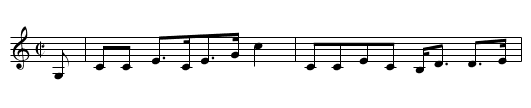 Cheag Na Pollaich - staff notation