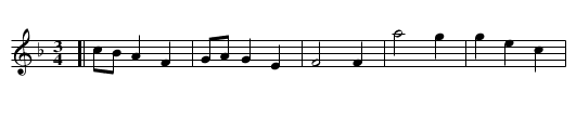 Chearily and Merrily - staff notation