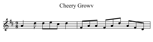 Cheery Growv - staff notation
