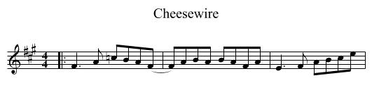 Cheesewire - staff notation