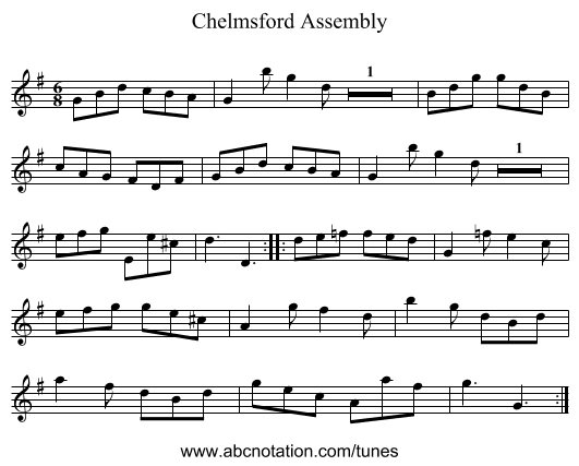 Chelmsford Assembly - staff notation