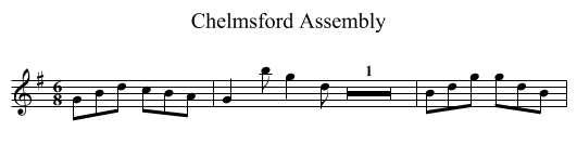 Chelmsford Assembly - staff notation