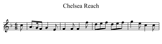 Chelsea Reach - staff notation