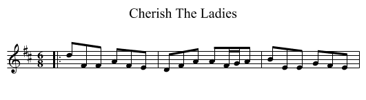 Cherish The Ladies - staff notation