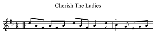 Cherish The Ladies - staff notation
