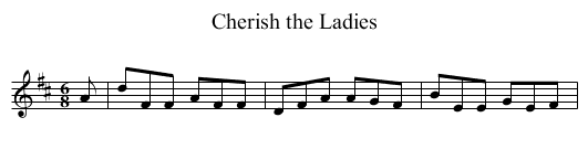 Cherish the Ladies - staff notation