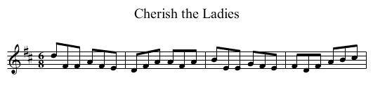 Cherish the Ladies - staff notation