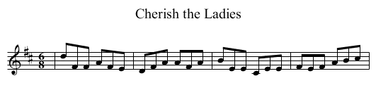 Cherish the Ladies - staff notation