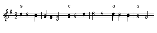 Cherkessia Kfula - staff notation
