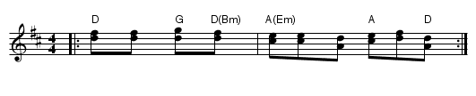 Cherkessiya - staff notation