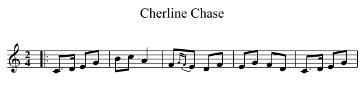Cherline Chase - staff notation